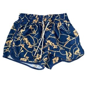 H&M Shorts, Size Small US, Blue Gold